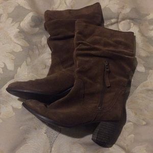 Brown suede boots - 3 FOR $10